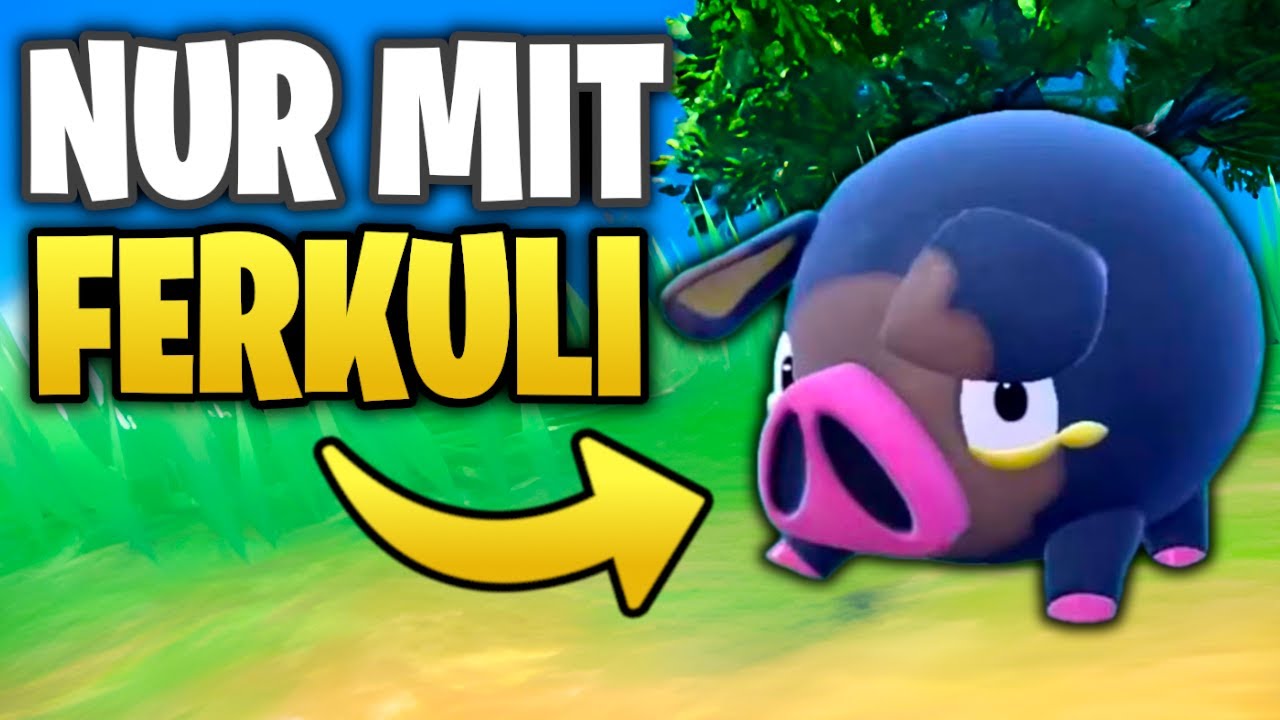 Kann man Pok&eacute;mon Purpur mit NUR einem Ferkuli durchspielen? (Pokemon Karmesin und Purpur Challenge)