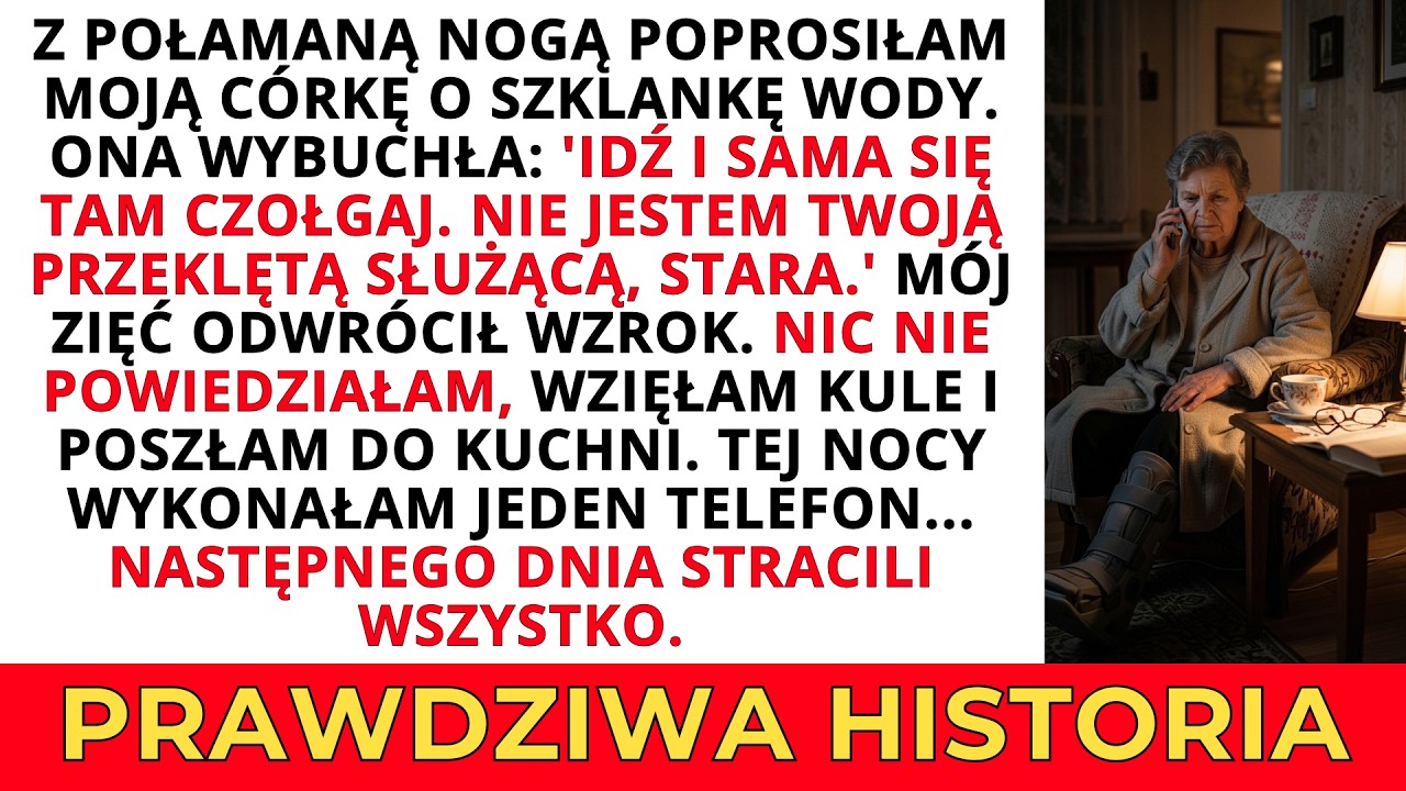 Idź i sama się tam czołgaj, ty bezużyteczna starucho, powiedziała moja córka, gdy poprosiłam o...