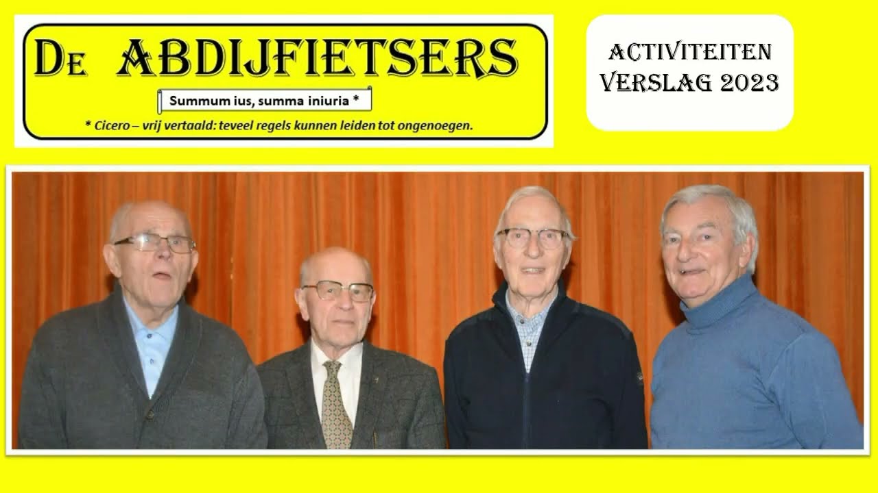 De ABDIJFIETSERS - activiteitenverslag 2023