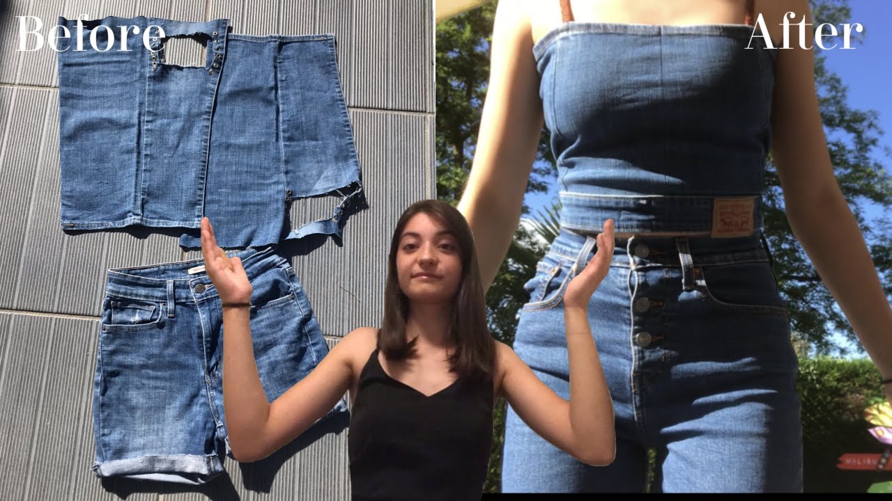 DIY//denim LEVI’S CROP TOP