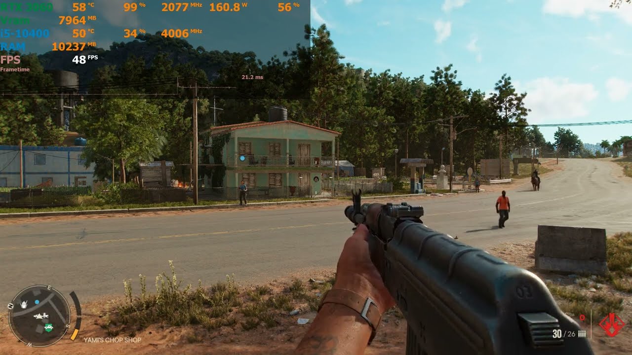 Far Cry 6 | RTX 3060 12Gb | Ultra Setting ( RTX ON | FSR Comparison ) at 4K