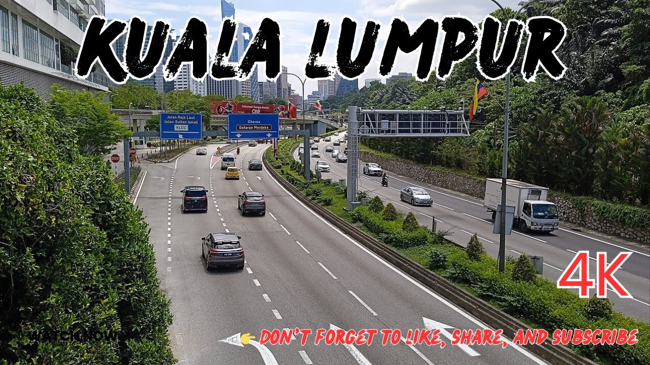 Driving Around KLCC | Stunning Kuala Lumpur City Roads | Nabon TV