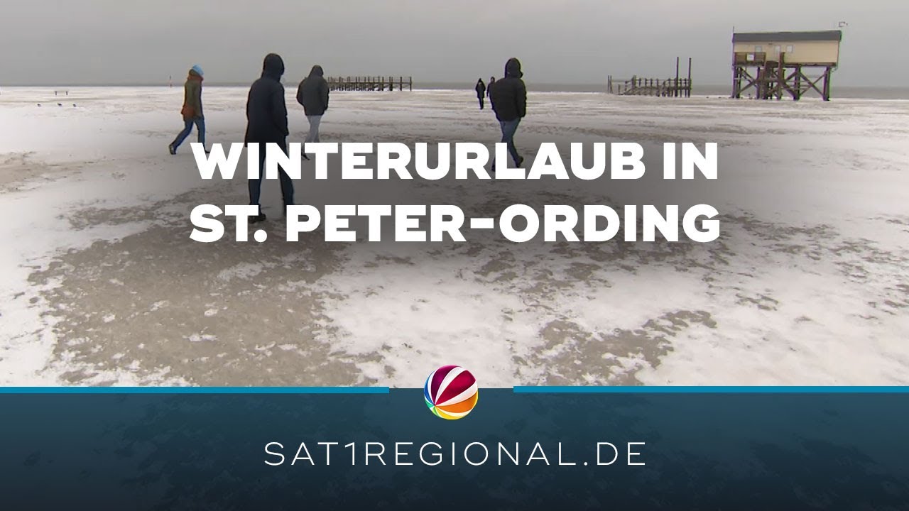 Winterwetter: Touristen strömen nach St. Peter-Ording