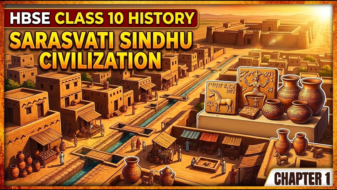 Class 10 History Chapter 1 – Sarasvati Sindhu Civilization | HBSE Board
