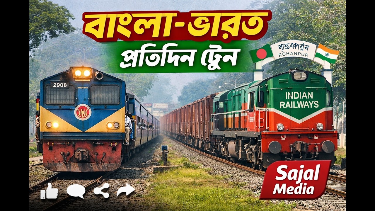 বাংলাদেশ থেকে প্রতিদিন ভারত যাচ্ছে ট্রেন | রহনপুর বর্ডারের বাস্তব চিত্র  | Sajal Media