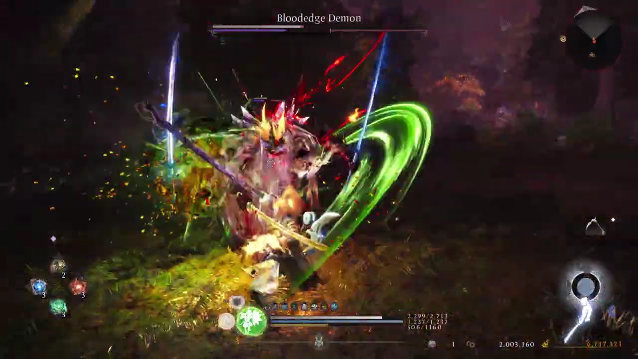 Nioh 3 - Bloodedge Demon Boss Fight (dumb way to play) | NG Plus