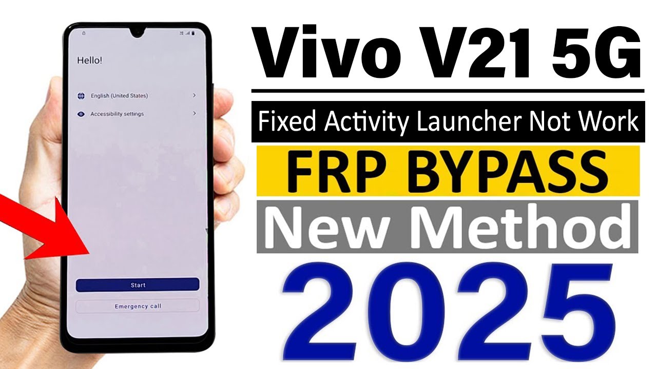 Vivo V21 5G (v2050) : GOOGLE ACCOUNT/ FRP BYPASS - 2025 (Without Computer)