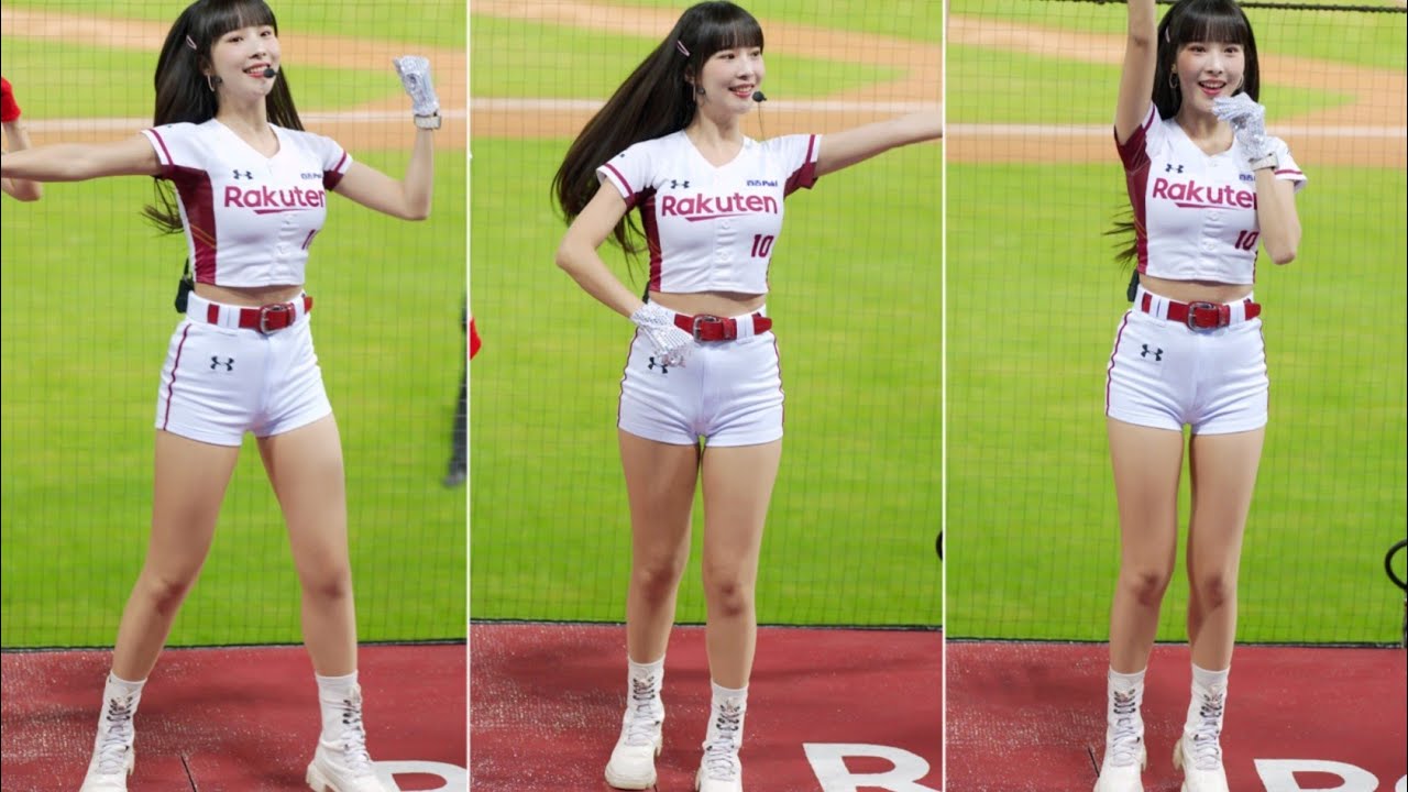 20230425 青埔棒球場 樂天 rakuten girls rina《先發打序 第一局只有rina跟壯壯沒穿外套 沒道理不拍她們呀~長腿珍棒~》