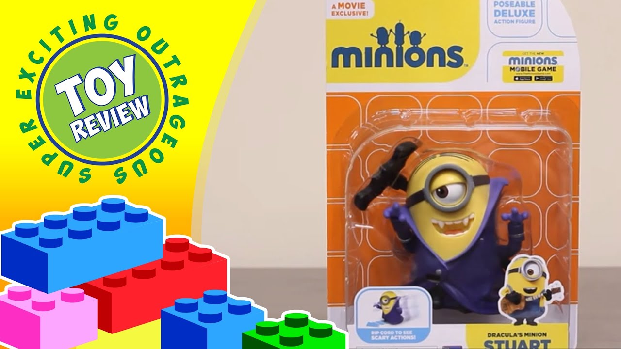 Dracula's Minion Stuart The Minions Despicable Me Action Figure - Toy Review