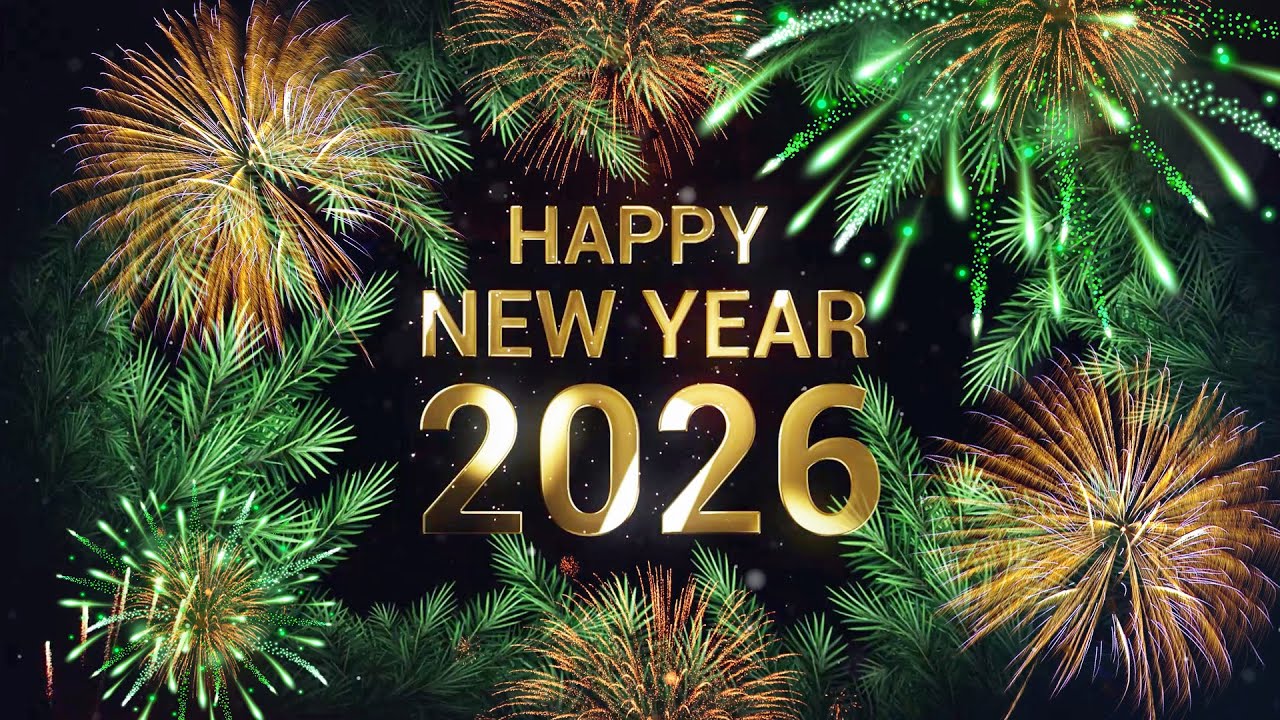 Happy New Year 2026 Wishes &ndash; Blue Screen & Black Screen Video Effects HD for Stunning Edits
