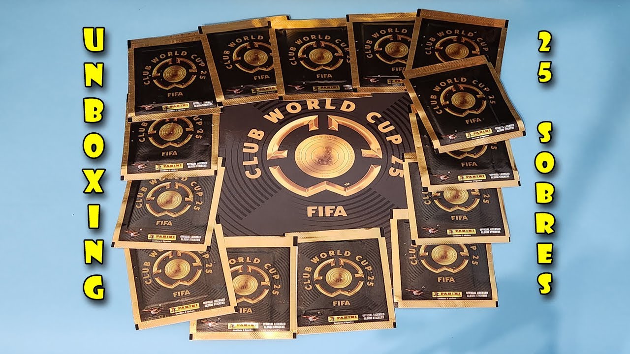 ABRIENDO SOBRES DEL MUNDIAL DE CLUBES FIFA 2025 PARA ENCONTRAR A MESSI Y COMPLETAR EL ALBUM