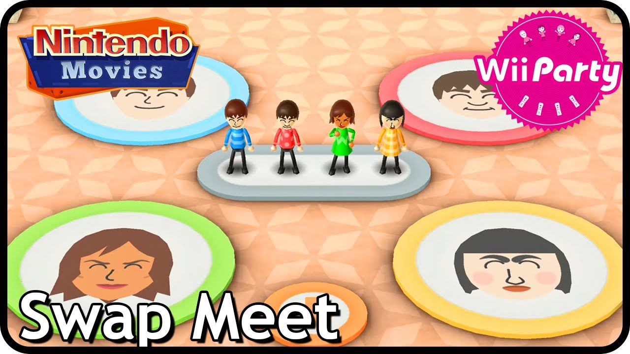 Wii Party - Swap Meet / Mii of a Kind (2 Players, Maurits vs Rik vs Yoko vs Marisa)