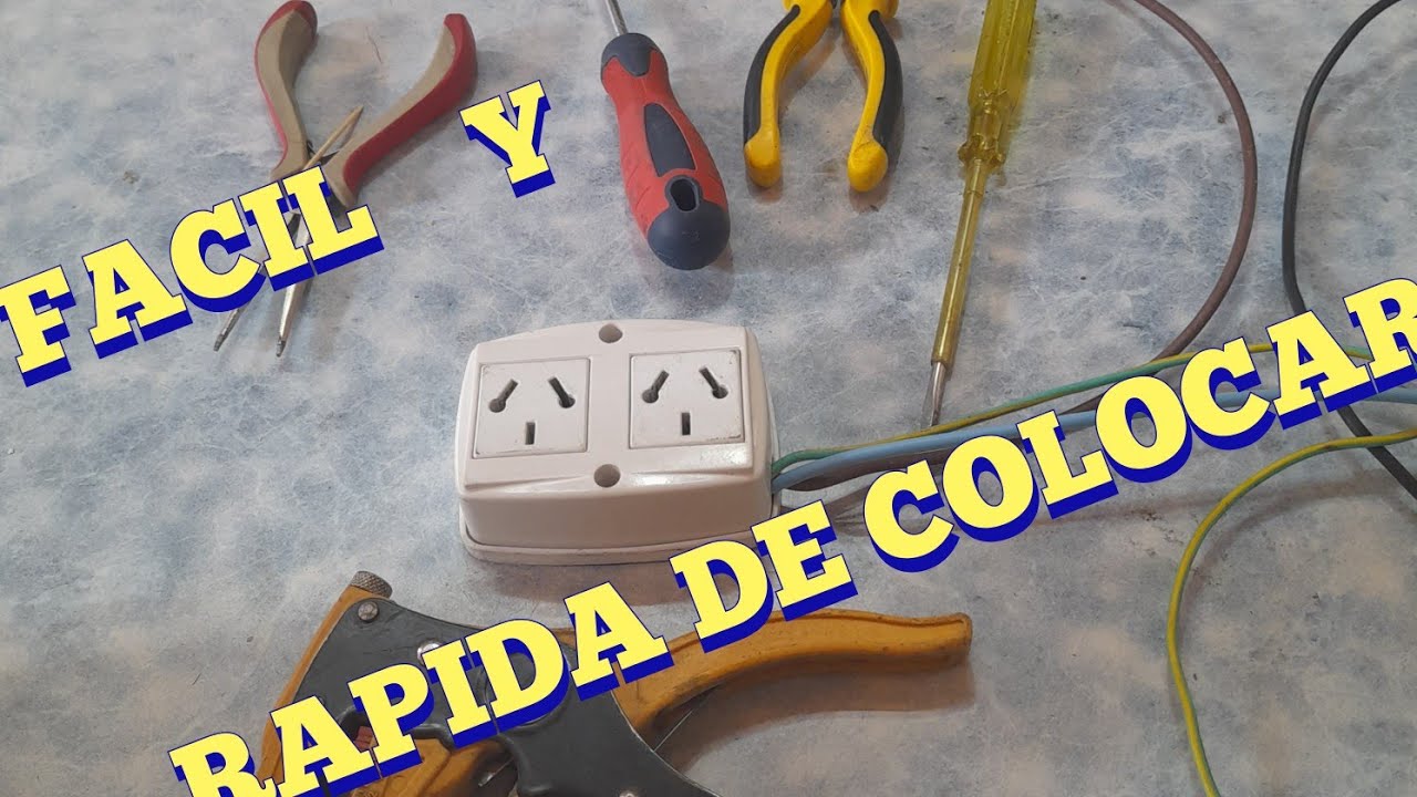 como poder armar una llave de 2 tomas corriente para exterior