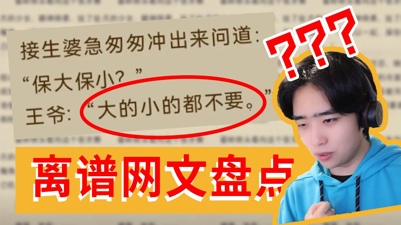 王爷要不你看看你自己在说什么？！？离谱网文盘点！