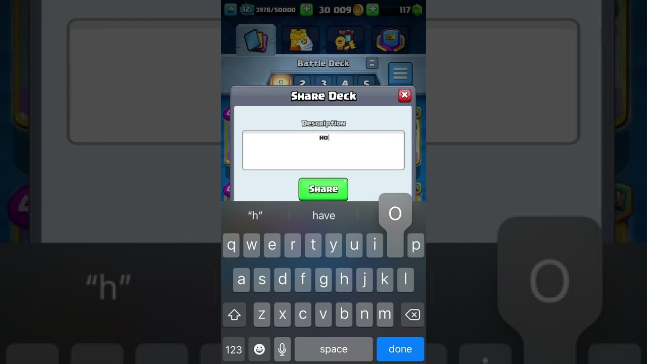 How to share a deck to your clan #useful #clashroyale #gaming #shorts #shortvideos #shortsfeed
