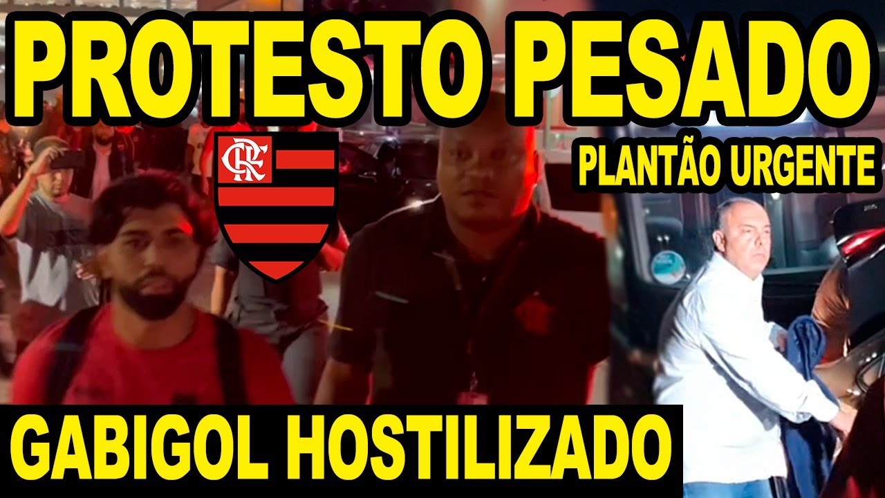 PROTESTO PESADO DA TORCIDA DO FLAMENGO NO DESEMBARQUE! GABIGOL HOSTILIZADO! CRÍTICAS AOS JOGADORES