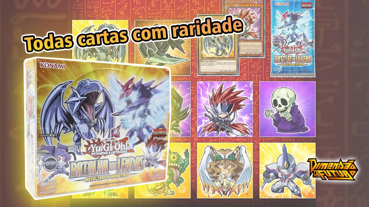 Yugioh Cartas da Batalha das Lendas Só cartas Com Raridade