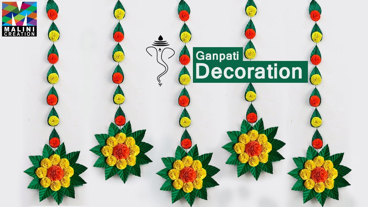 Easy Ganpati Decoration Ideas In Lockdown | Easy And Beautiful Ganpati Decoration Ideas At Home