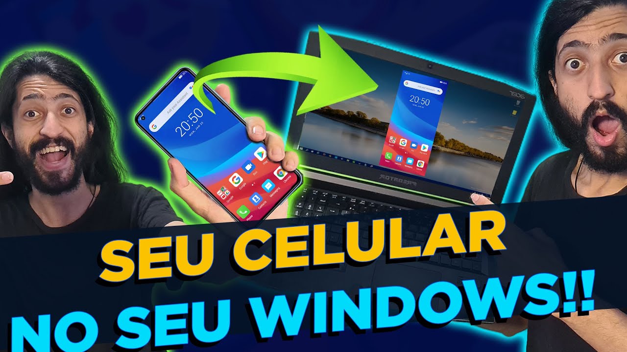 VINCULAR AO CELULAR! Tenha o SEU CELULAR no Windows 📲 Samsung, Xiaomi, LG, Motorola e iPhone