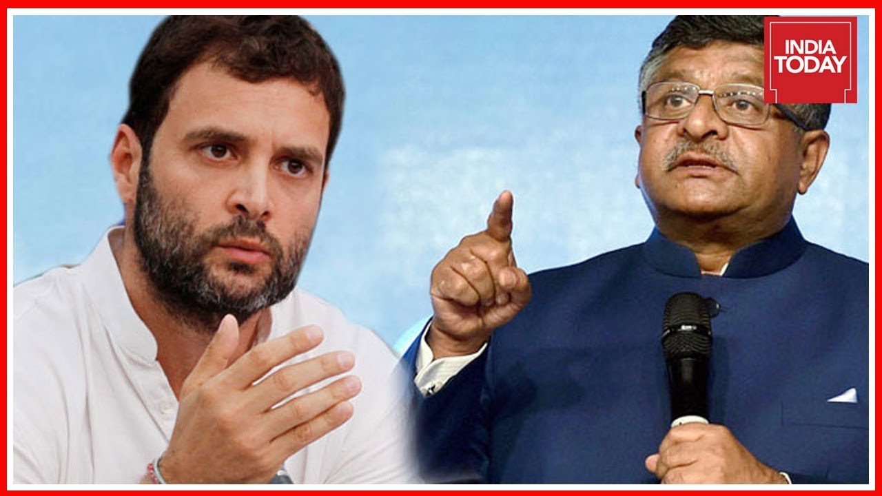 Rahul Gandhi Vs Ravi Shankar Prasad Political War Of Words Over Judicial Appointments