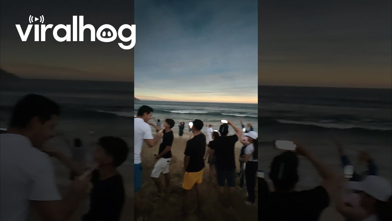 Crowd Watches Total Solar Eclipse in Mazatl&aacute;n || ViralHog