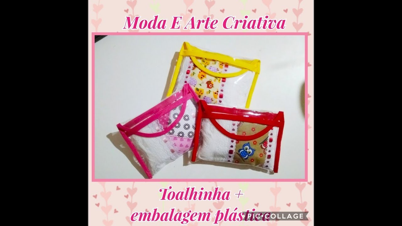 Toalhinha + embalagem plástica