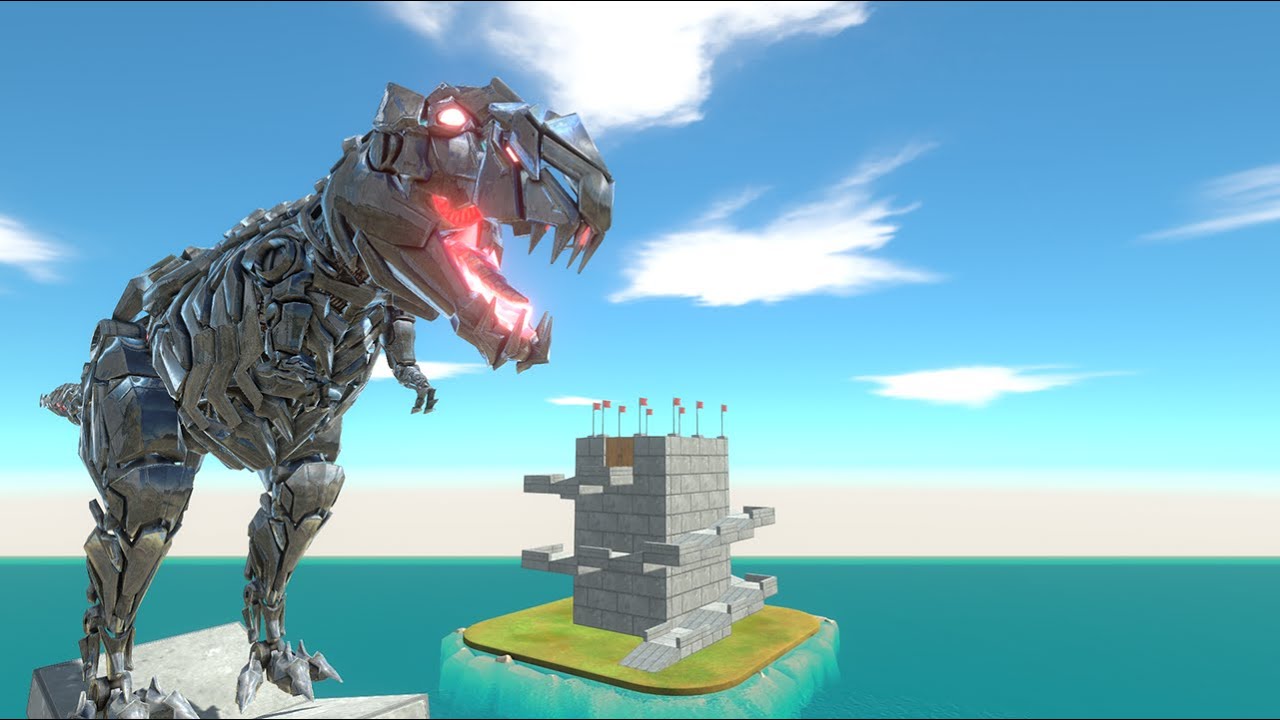 TEK REX Hunts All Dinosaurs  Animal Revolt Battle Simulator
