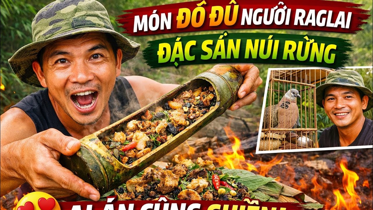 🔥 MÓN ĐỒ ĐỦ NGƯỜI RAGLAI – ĐẶC SẢN NÚI RỪNG AI ĂN CŨNG GHIỀN!
