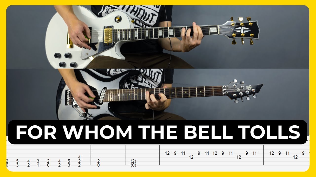 For Whom The Bell Tolls - Metallica | Tabs | Guitar Lesson | Cover | Tutorial | All Guitar Parts