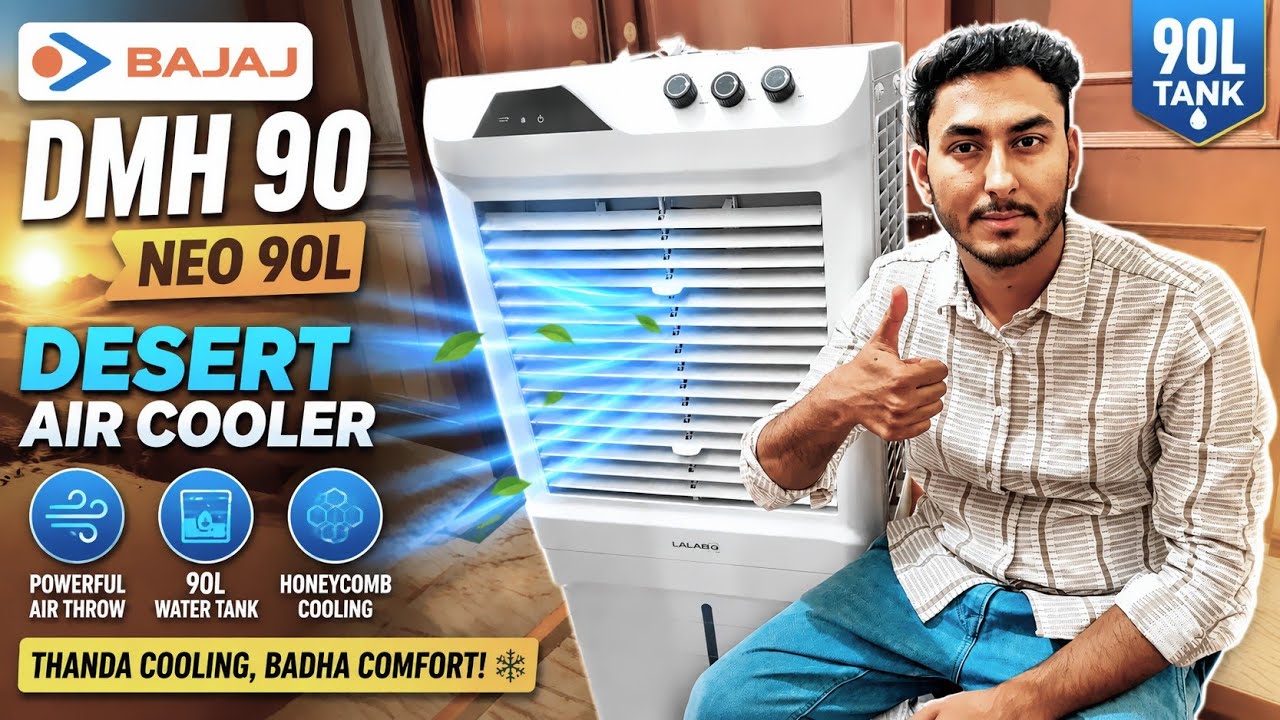 Bajaj DMH90 Neo 90L Desert Air Cooler Full Details and Review in Hindi Best Cooler 2025