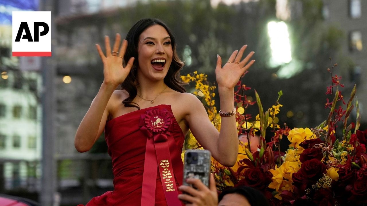 Olympian Eileen Gu leads Chinese New Year parade in her native San Francisco