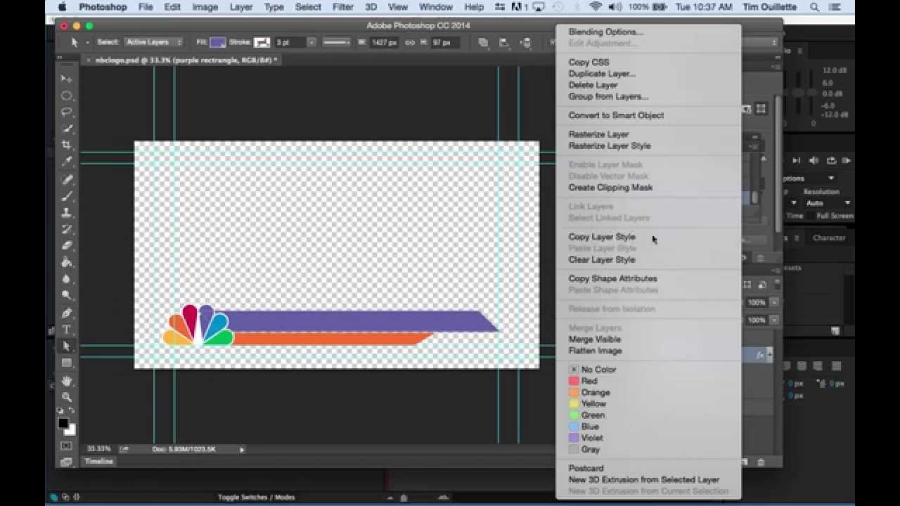 Quick lesson on how to make lower thirds in Photoshop and After Effects