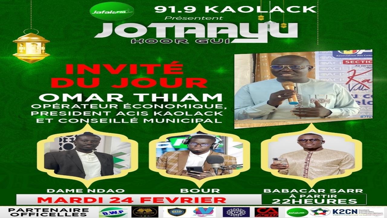 🔴LIVE -JOTAAYU KOOR GUI du 24 février 2026 avec Babacar Sarr et sa Team invite OMAR THIAM