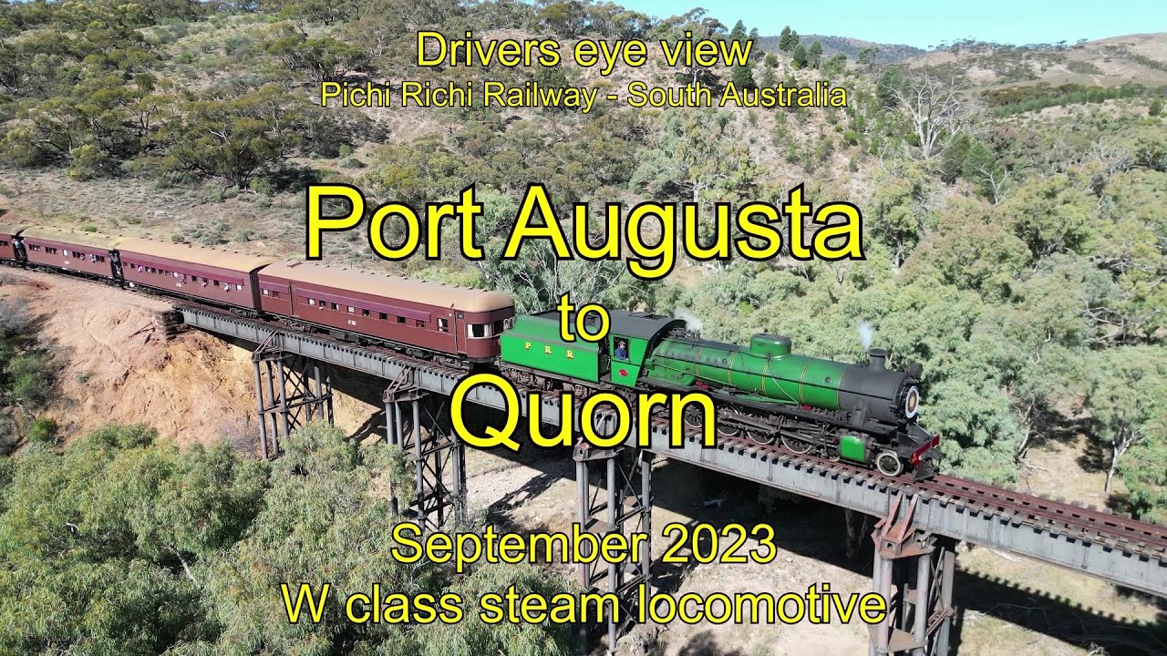 Drivers eye view, Port Augusta to Quorn, Afghan Express, , Sep 2023