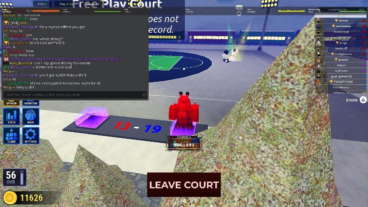 Streaking up on free play 1s on Basketball Legends