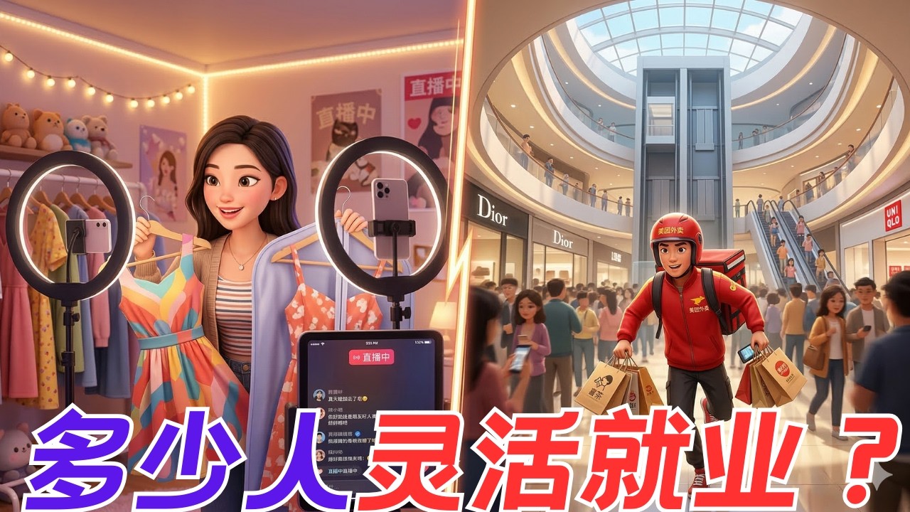 现在中国有多少人在灵活就业？灵活就业的人过的怎么样？有没有未来？【昆哥播客】