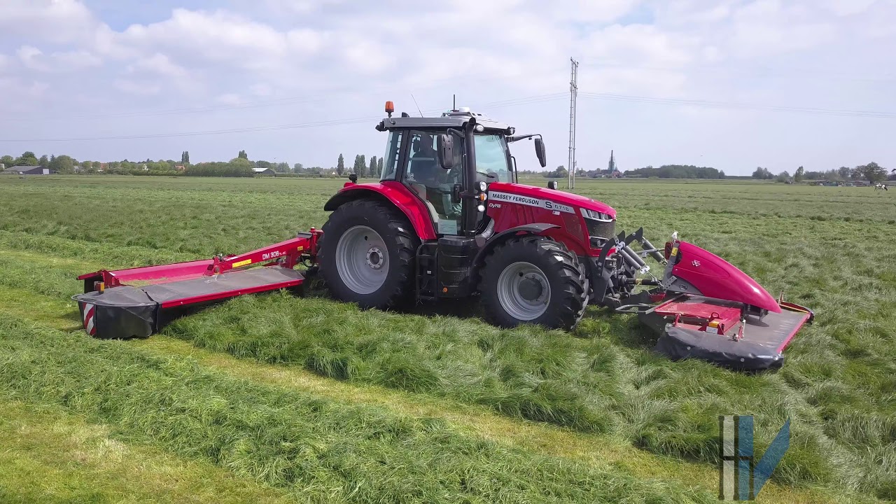 Demo Massey Ferguson mowing combination! new MF6716 Dyna-VT.