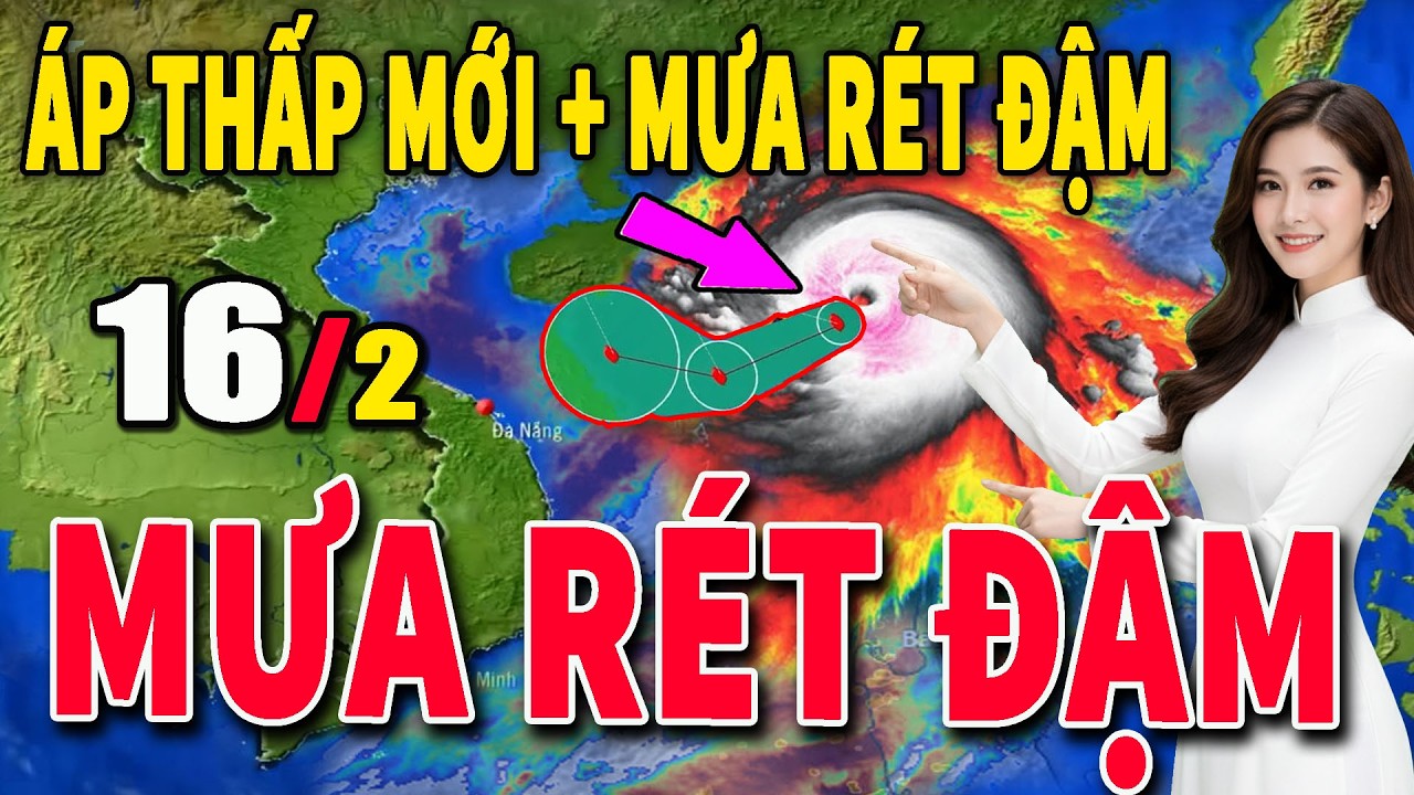 Dự báo thời tiết hôm nay và ngày mai 16/2 Dự báo thời tiết trong 3 ngày tới #thoitiet