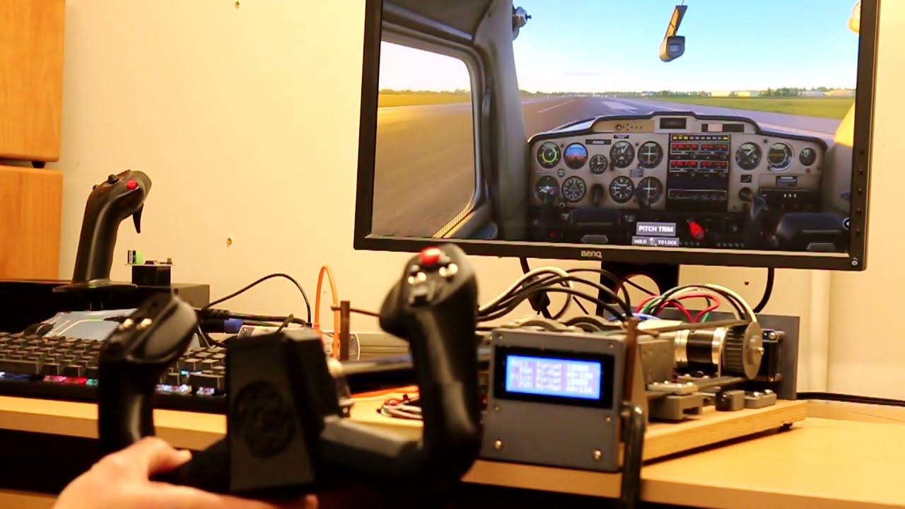 Force Feedback FFB Flight SIM Yoke