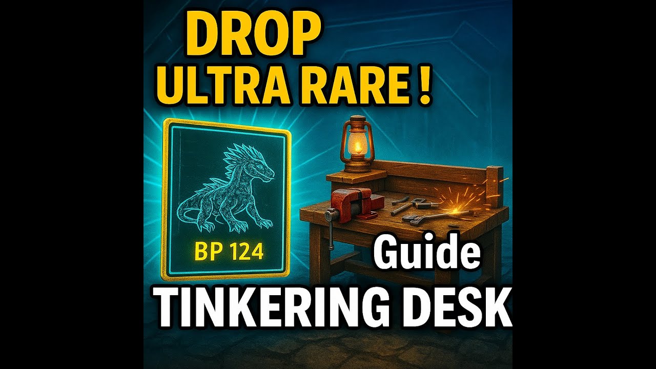 😱 DROP ULTRA RARE + Guide TINKERING DESK dans ARK ! (Rock Drake BP 124)