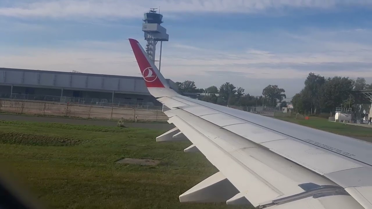 Airbus #A319 Flughafenrundfahrt und #Takeoff von Hannover nach Istanbul ✈️ Fensterplatz Vlog