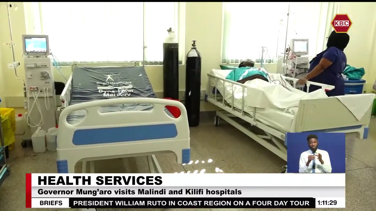 Governor Mung’aro visits Malindi and Kilifi hospitals over faulty dialysis machines