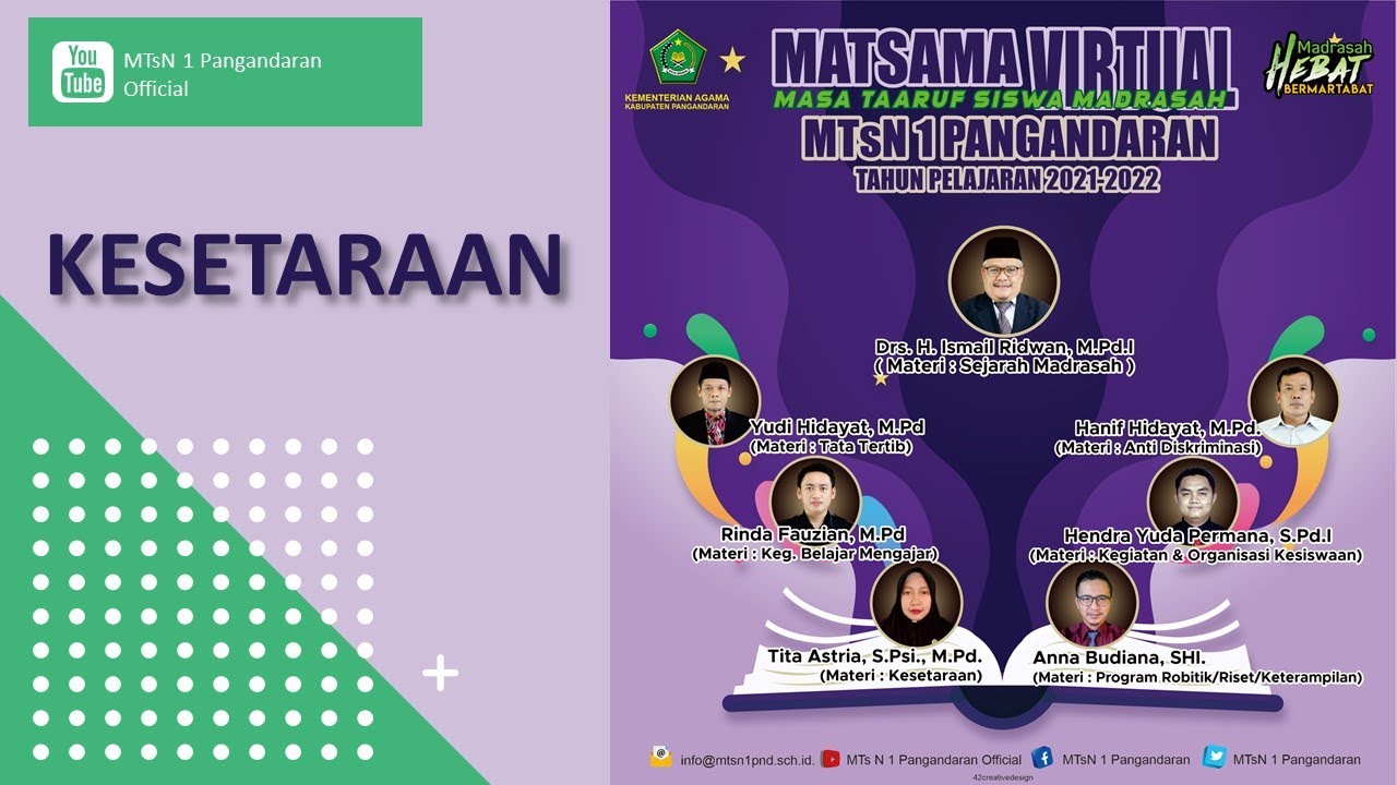 MATSAMA Virtual MTsN 1 Pangandaran - Kesetaraan
