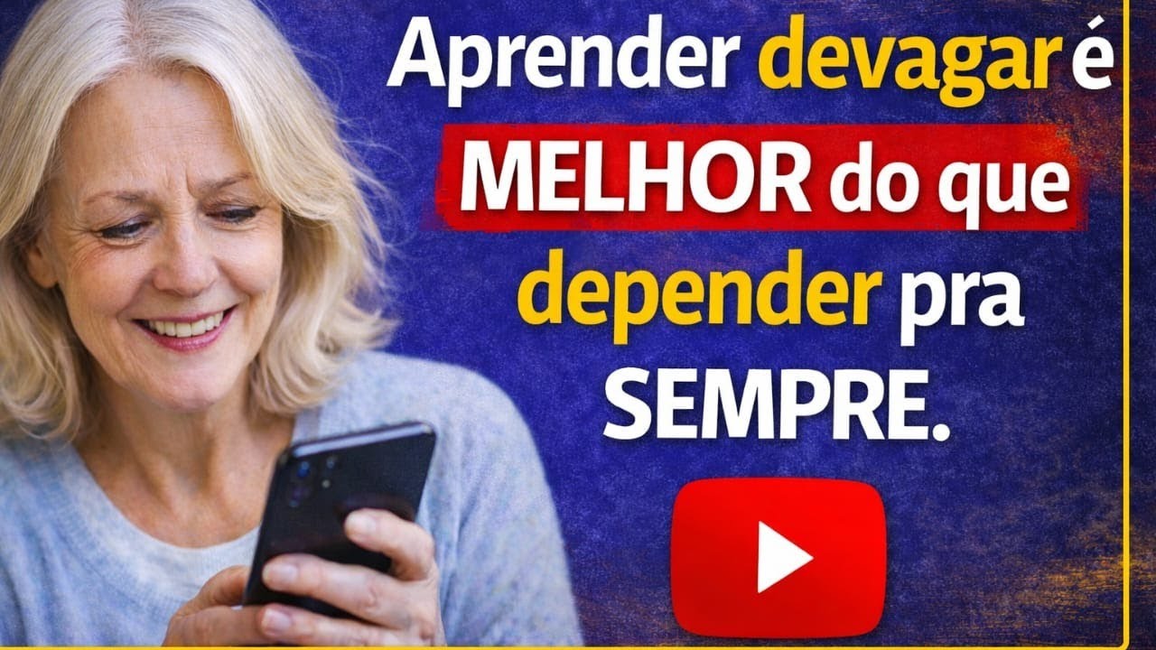 APRENDER DEVAGAR É MELHOR DO QUE DEPENDER PRA SEMPRE