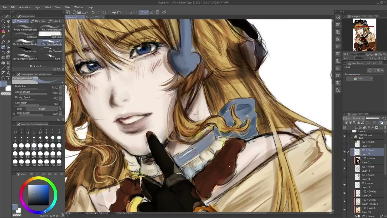 Sunshine Girl | Genshin Navia Speedpaint