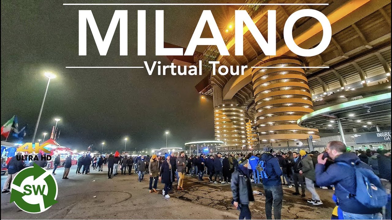 San Siro Milan - The Iconic Football Stadium in Milan Walking Tour 4k
