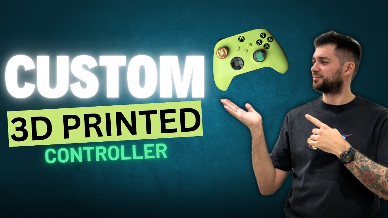 Создание уникального дизайна контроллера Xbox в Bambu Studio 🔥 3D-печать уникальной панели