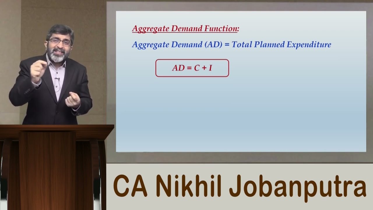 Keynesian Theory Lecture - 1 (Part - 2) | CA Intermediate - Economics for Finance