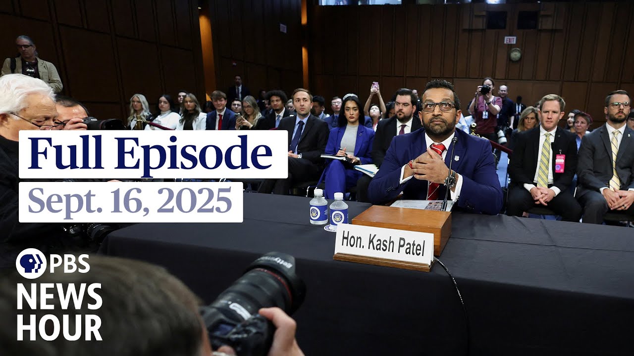 PBS News Hour full episode, Sept. 16, 2025