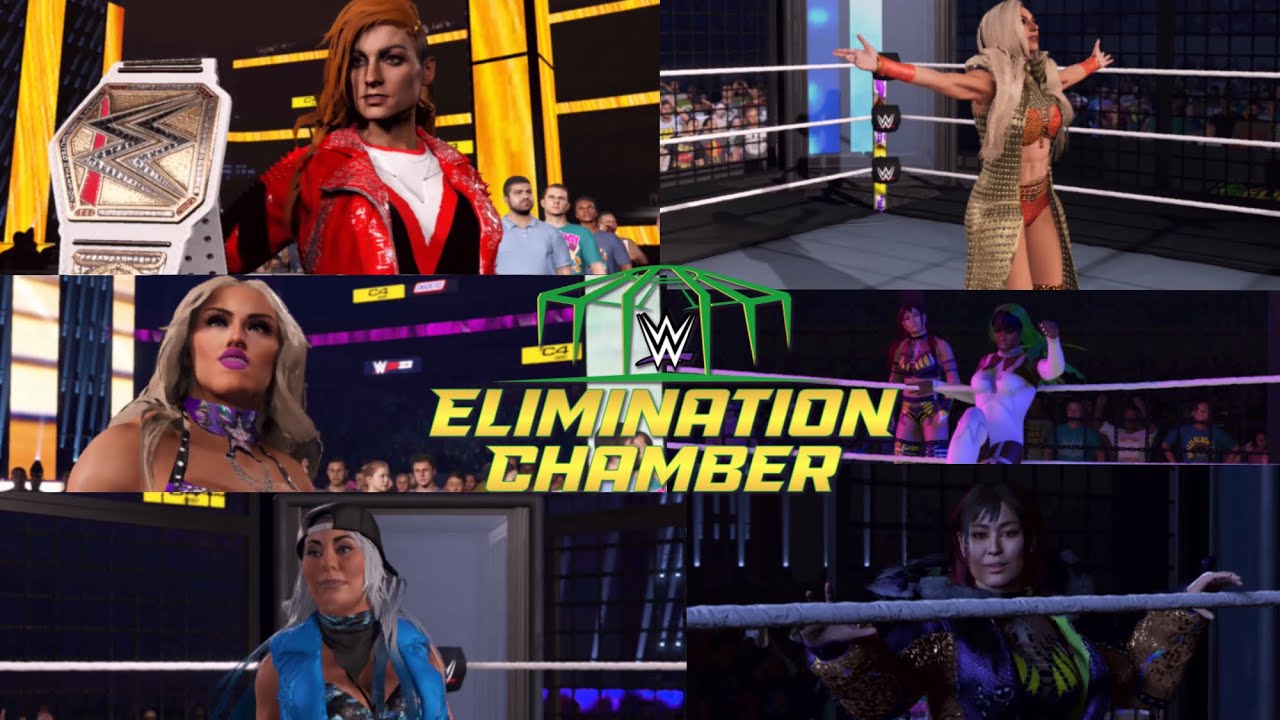 WWE2K23 ELIMINATION CHAMBER PPV ELIMINATION CHAMBER MATCH WWE WOMEN'S CHAMPIONSHIP